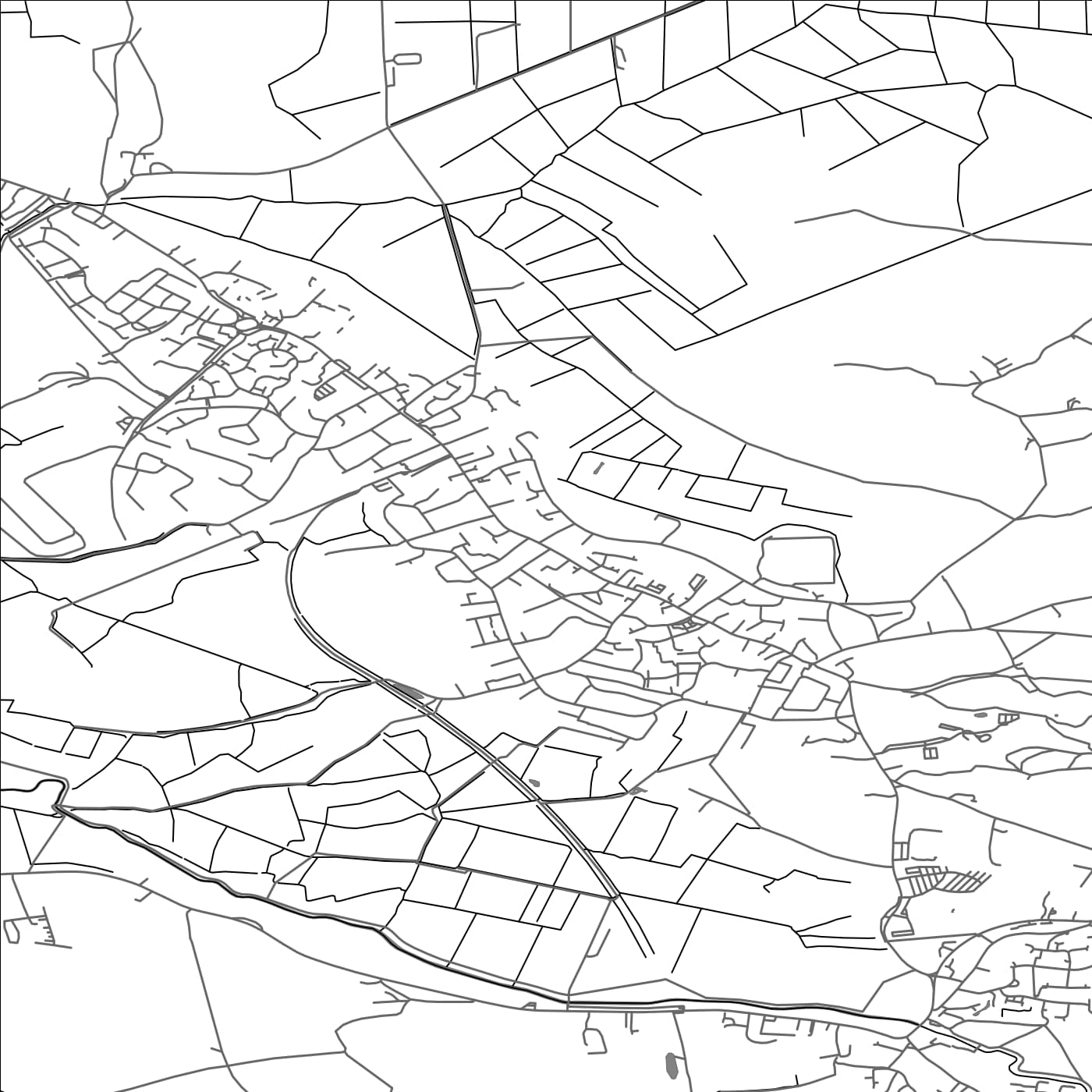 ROAD MAP OF YATTON, UNITED KINGDOM BY MAPBAKES