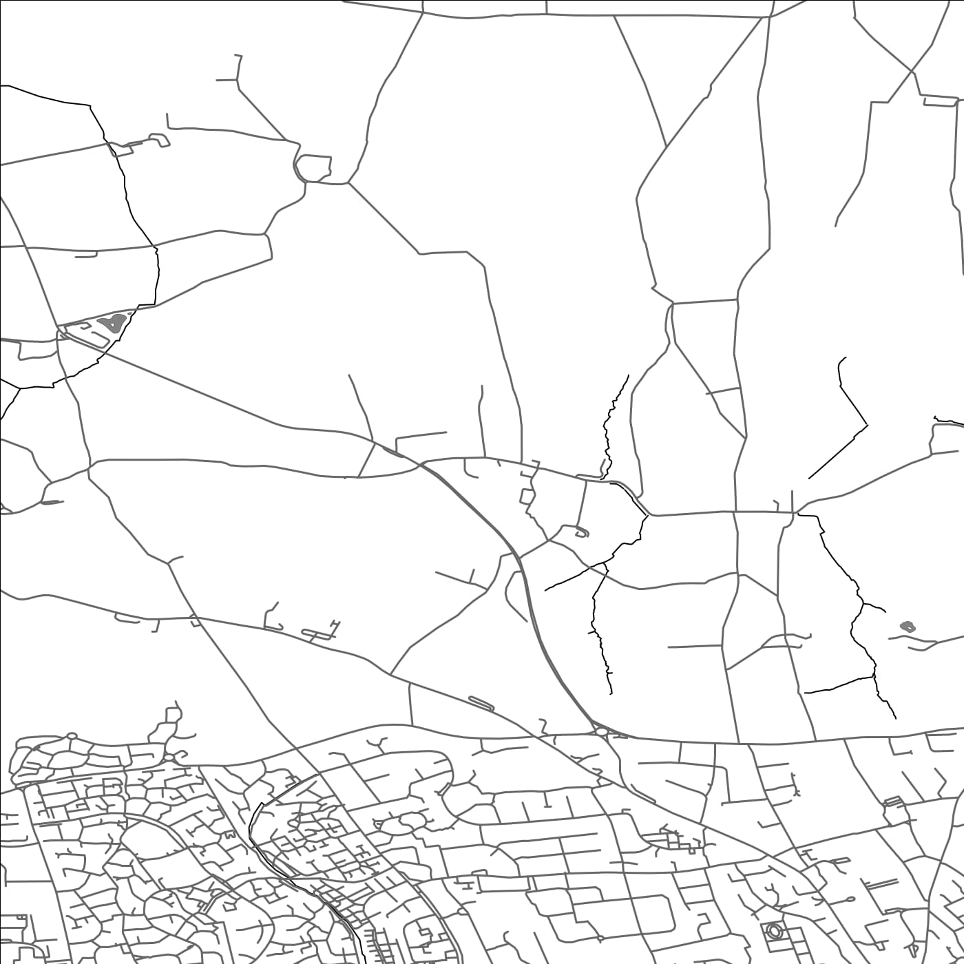 ROAD MAP OF YEOVIL, UNITED KINGDOM BY MAPBAKES