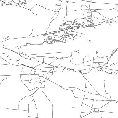 ROAD MAP OF YEOVILTON, UNITED KINGDOM BY MAPBAKES