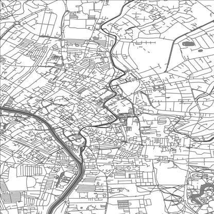 ROAD MAP OF YORK, UNITED KINGDOM BY MAPBAKES