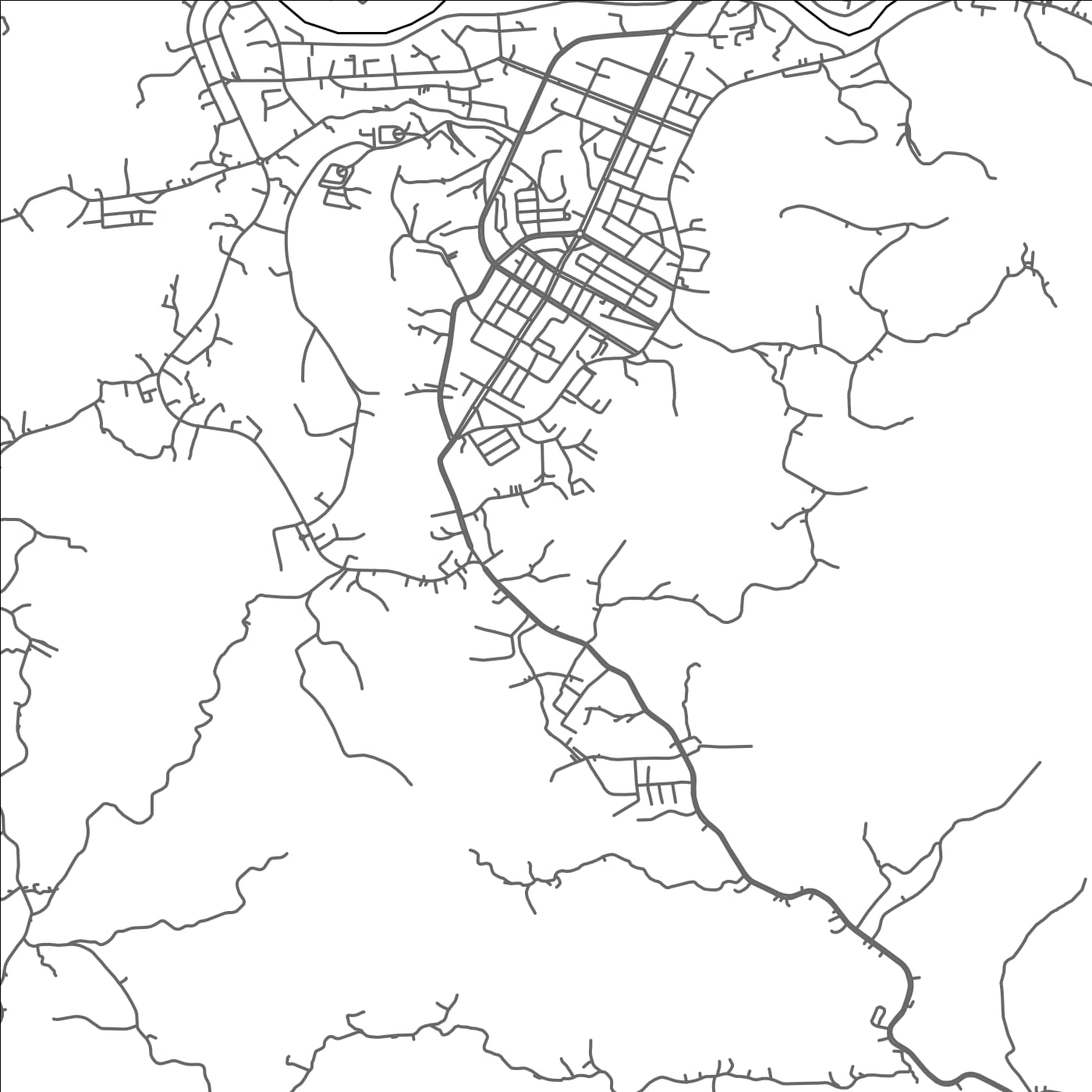 ROAD MAP OF BAC KAN, VIETNAM BY MAPBAKES