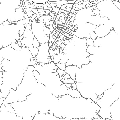 ROAD MAP OF BAC KAN, VIETNAM BY MAPBAKES