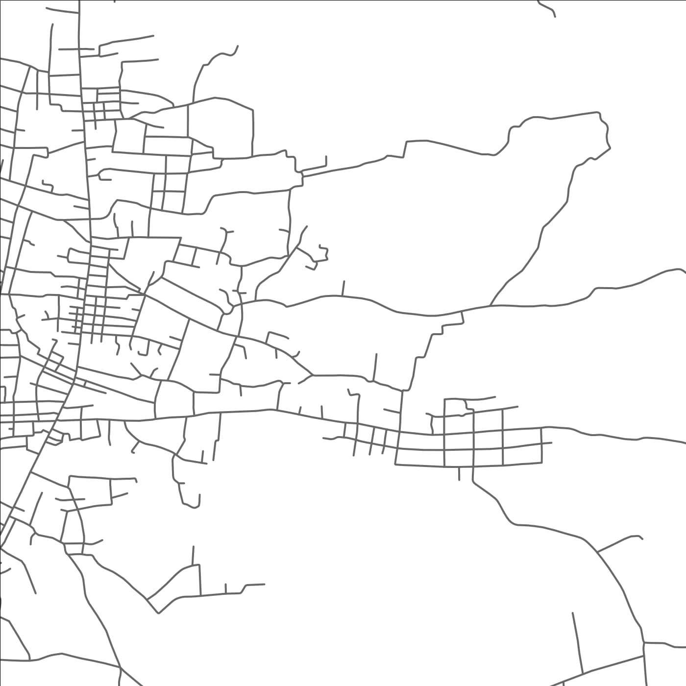 ROAD MAP OF BUON HO, VIETNAM BY MAPBAKES