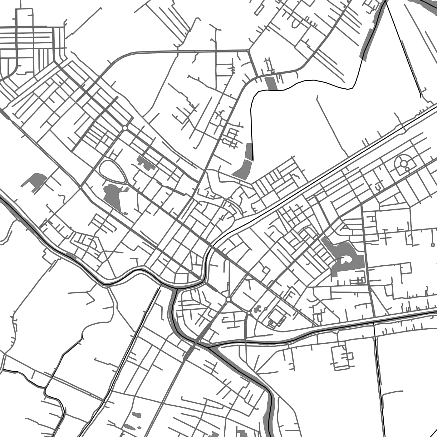 ROAD MAP OF CA MAU, VIETNAM BY MAPBAKES