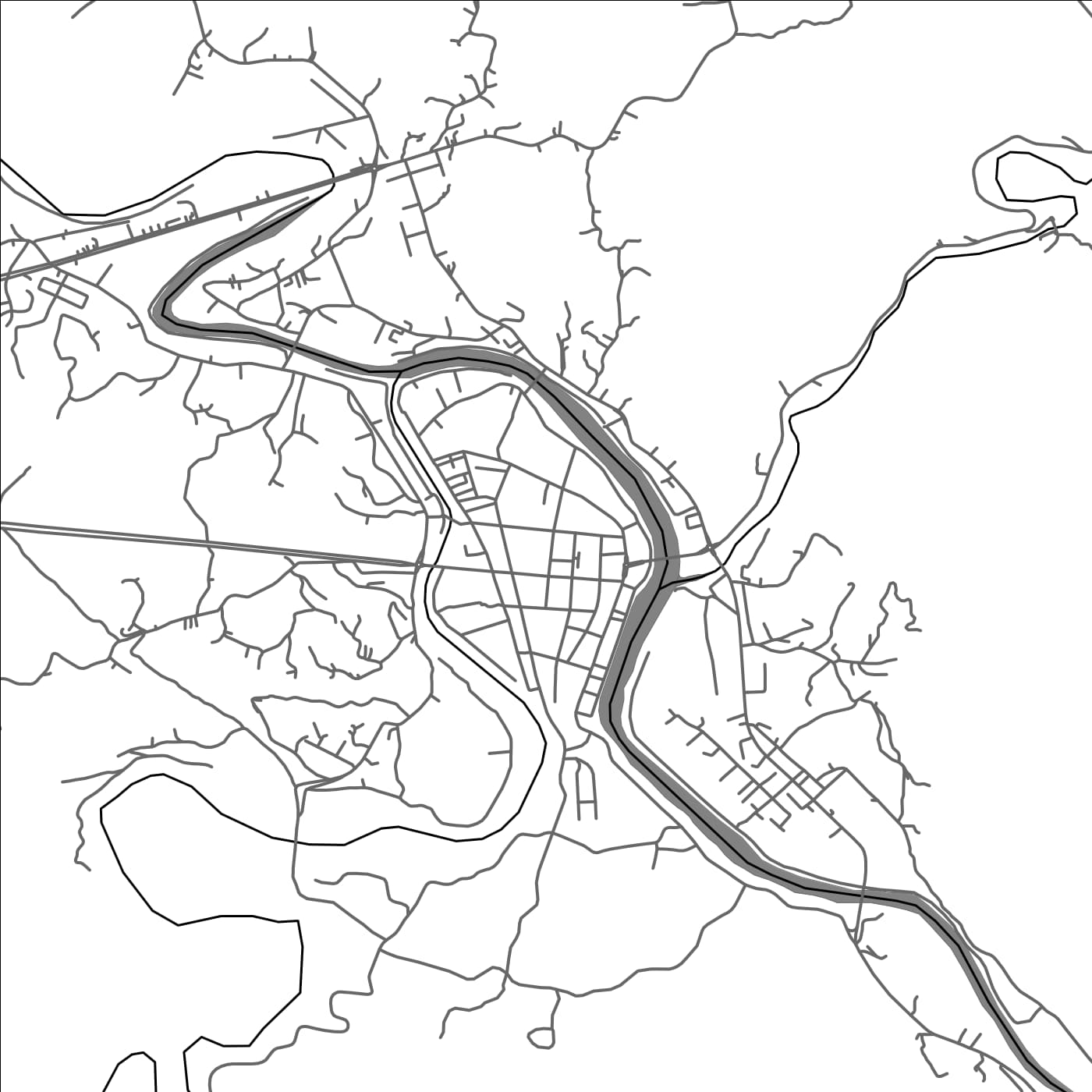 ROAD MAP OF CAO BANG, VIETNAM BY MAPBAKES