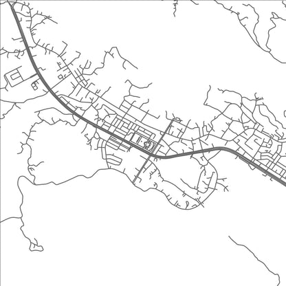 ROAD MAP OF LAI CHAU, VIETNAM BY MAPBAKES