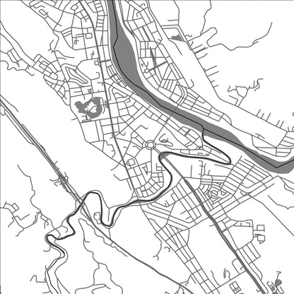 ROAD MAP OF LAO CAI, VIETNAM BY MAPBAKES