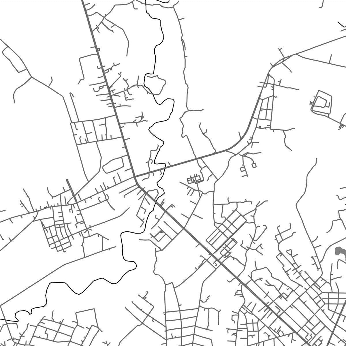 ROAD MAP OF MANG LA, VIETNAM BY MAPBAKES