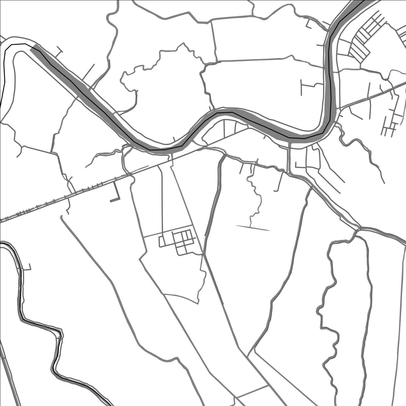 ROAD MAP OF MY HOA, VIETNAM BY MAPBAKES