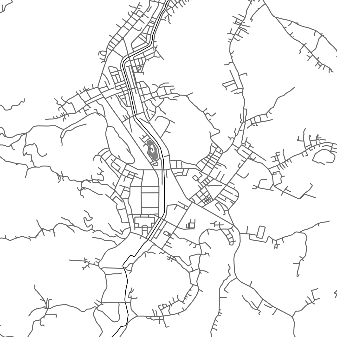 ROAD MAP OF SON LA, VIETNAM BY MAPBAKES