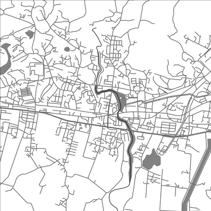 ROAD MAP OF THANH PHO UONG BI, VIETNAM BY MAPBAKES