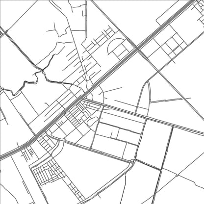 ROAD MAP OF VI THANH, VIETNAM BY MAPBAKES