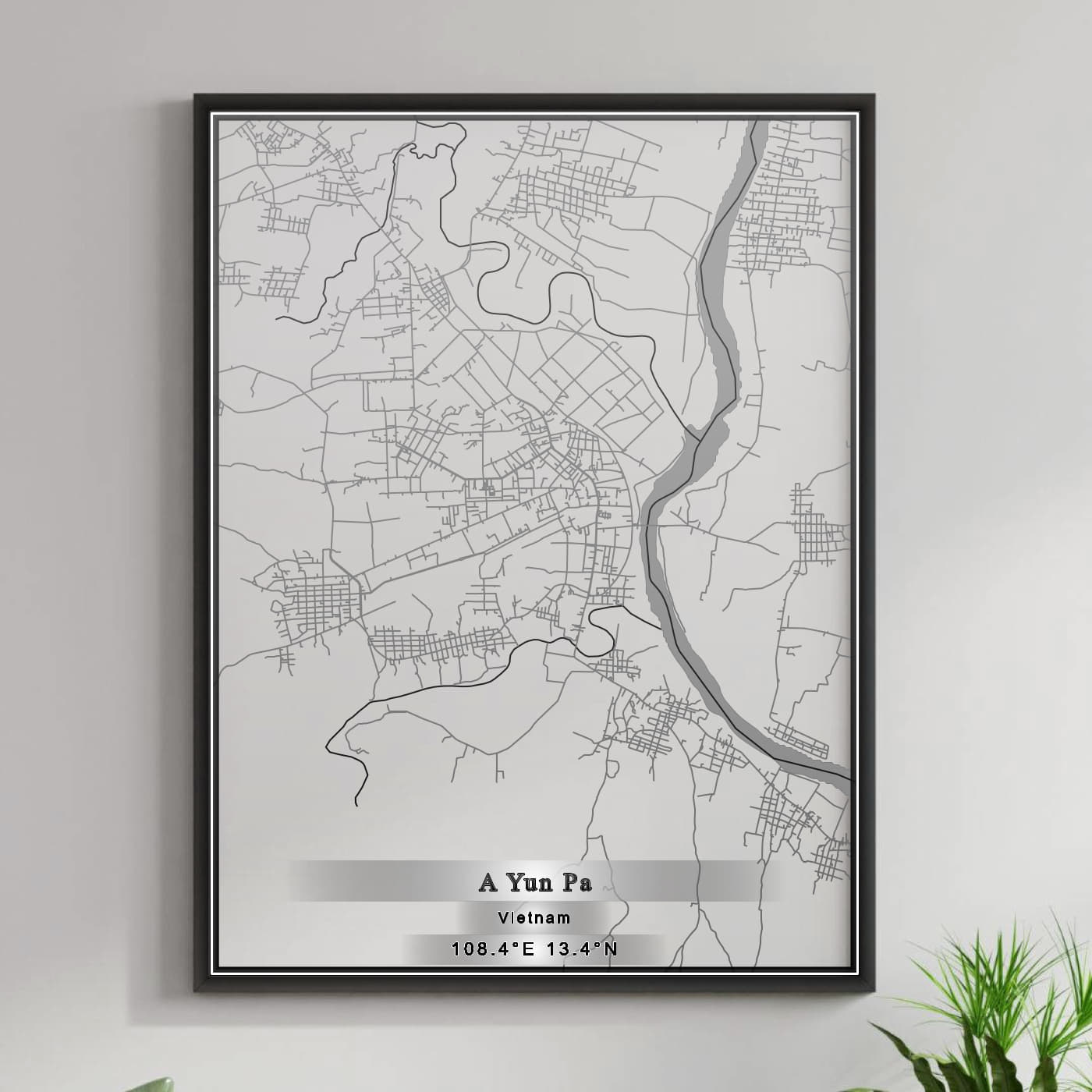 ROAD MAP OF A YUN PA, VIETNAM BY MAPBAKES