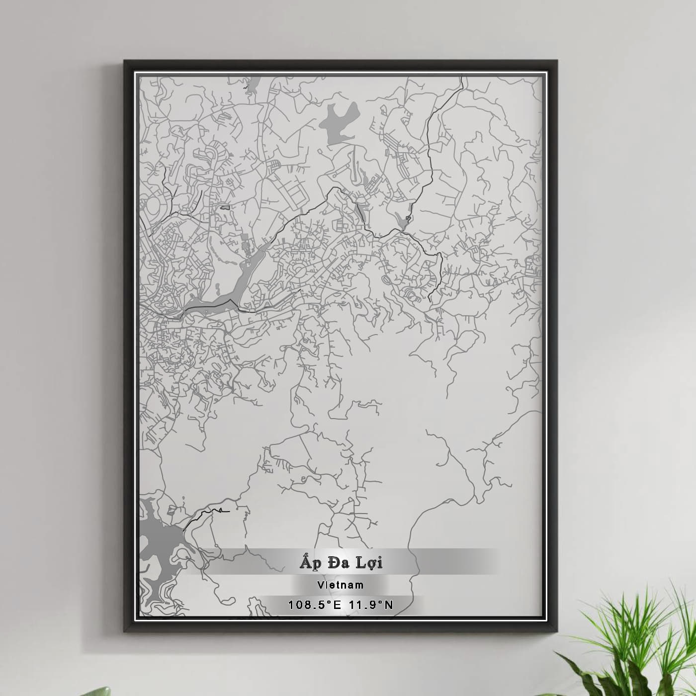 ROAD MAP OF AP DA LOI, VIETNAM BY MAPBAKES