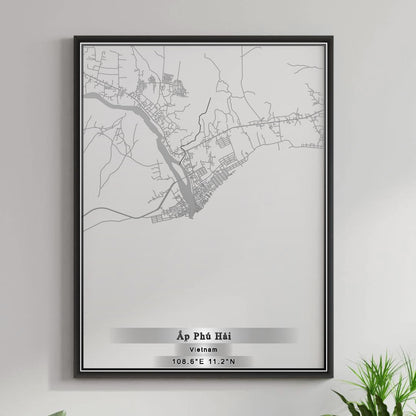 ROAD MAP OF AP PHU HAI, VIETNAM BY MAPBAKES