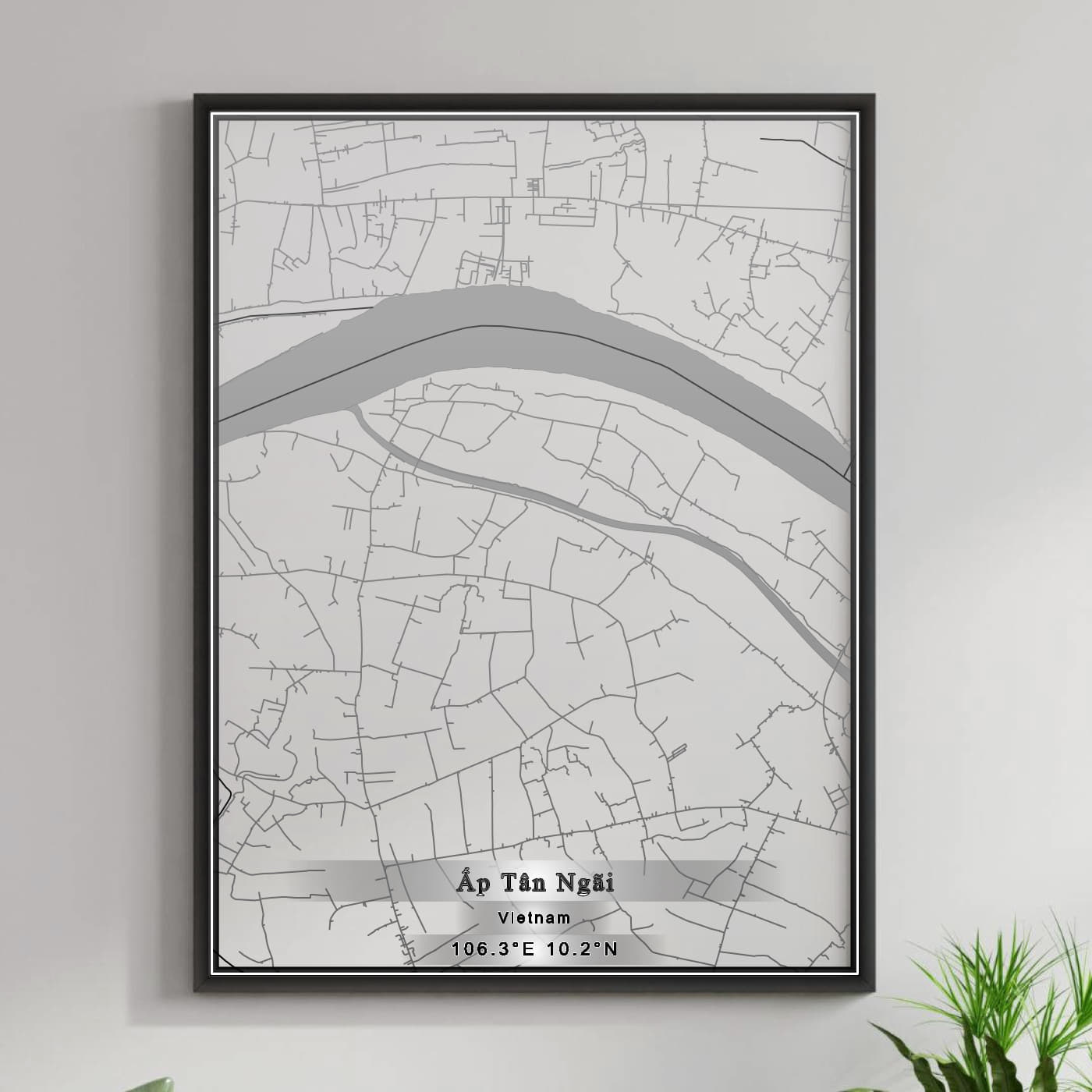 ROAD MAP OF AP TAN NGAI, VIETNAM BY MAPBAKES