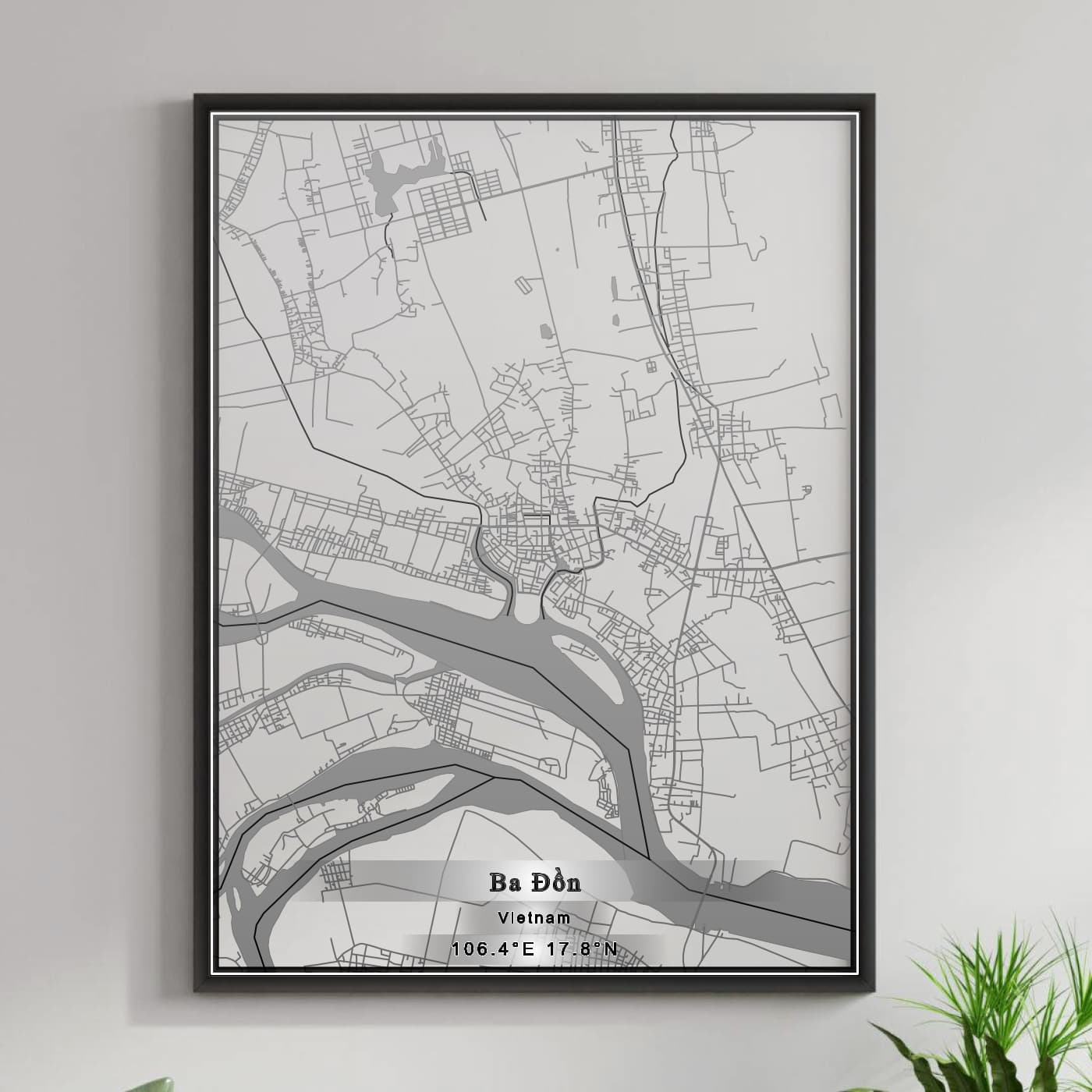 ROAD MAP OF BA DON, VIETNAM BY MAPBAKES