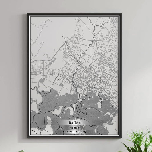 ROAD MAP OF BA RIA, VIETNAM BY MAPBAKES