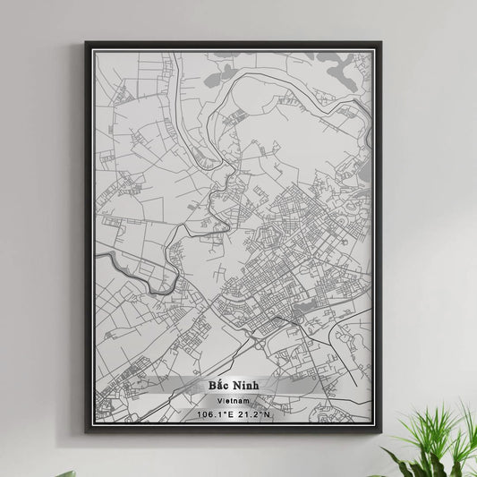 ROAD MAP OF BAC NINH, VIETNAM BY MAPBAKES