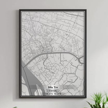 ROAD MAP OF BEN TRE, VIETNAM BY MAPBAKES