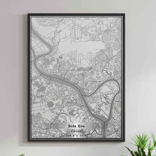 ROAD MAP OF BIEN HOA, VIETNAM BY MAPBAKES