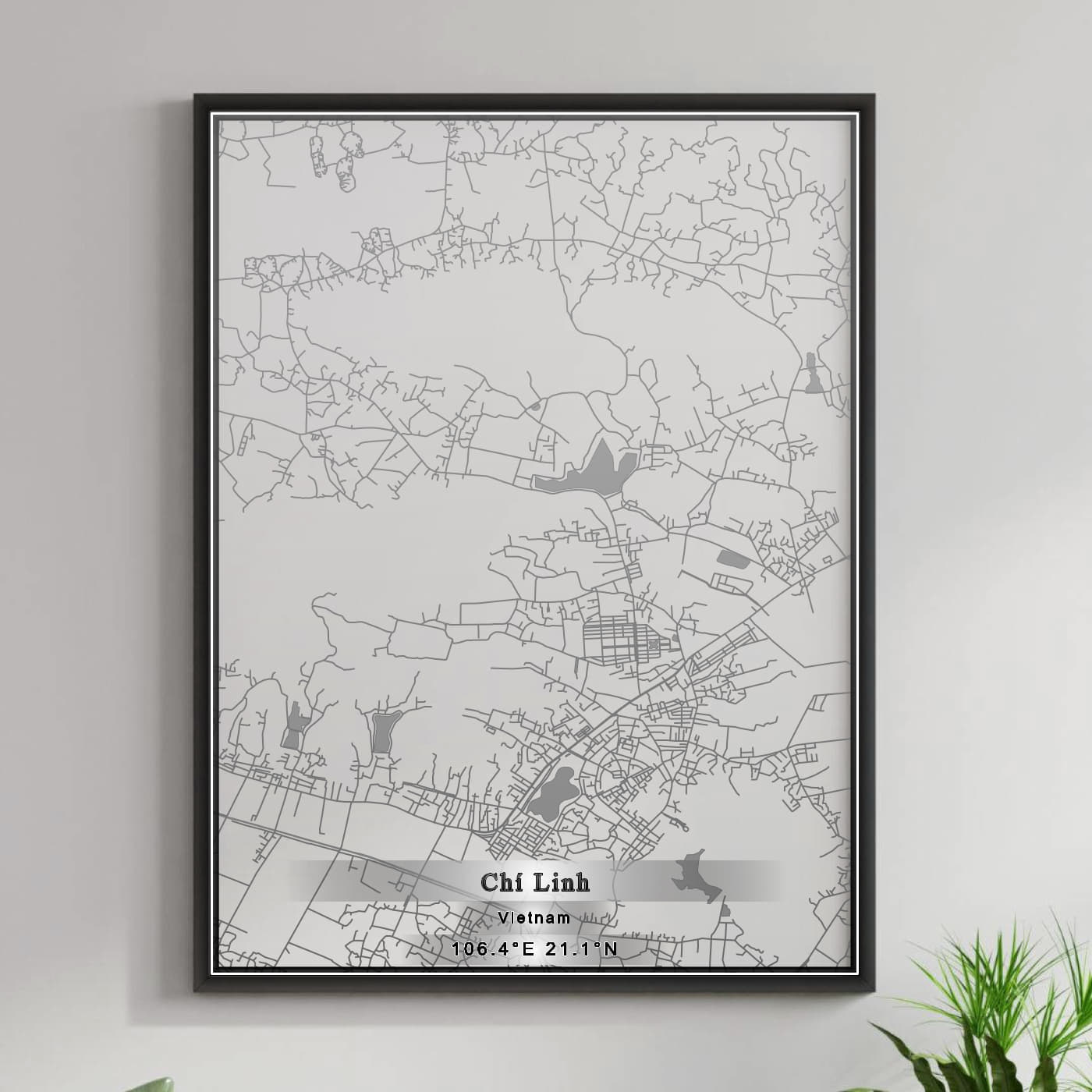 ROAD MAP OF CHI LINH, VIETNAM BY MAPBAKES