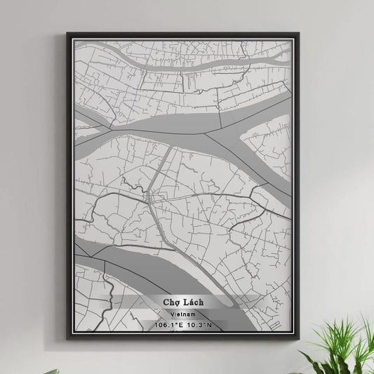 ROAD MAP OF CHO LACH, VIETNAM BY MAPBAKES