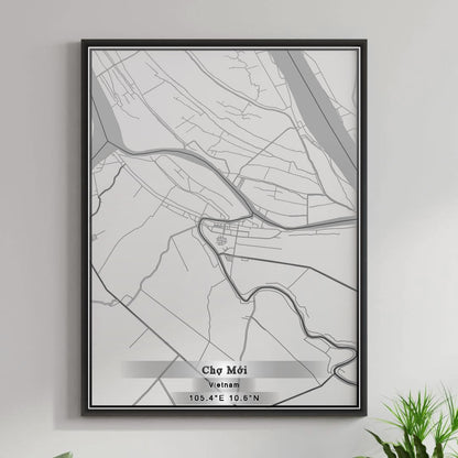 ROAD MAP OF CHO MOI, VIETNAM BY MAPBAKES