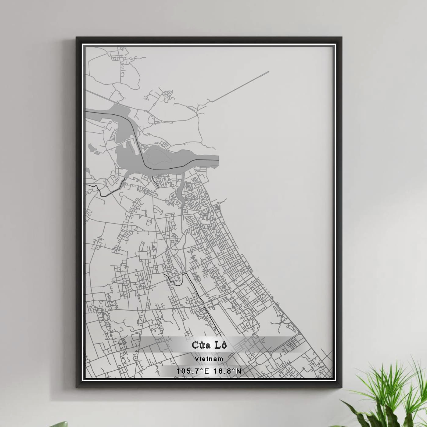 ROAD MAP OF CUA LO, VIETNAM BY MAPBAKES