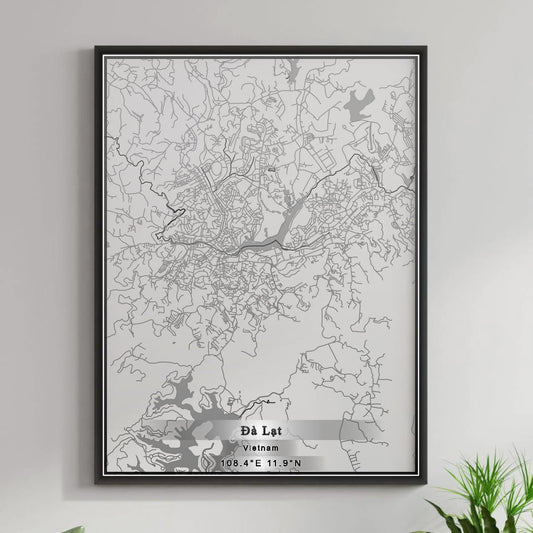 ROAD MAP OF DA LAT, VIETNAM BY MAPBAKES