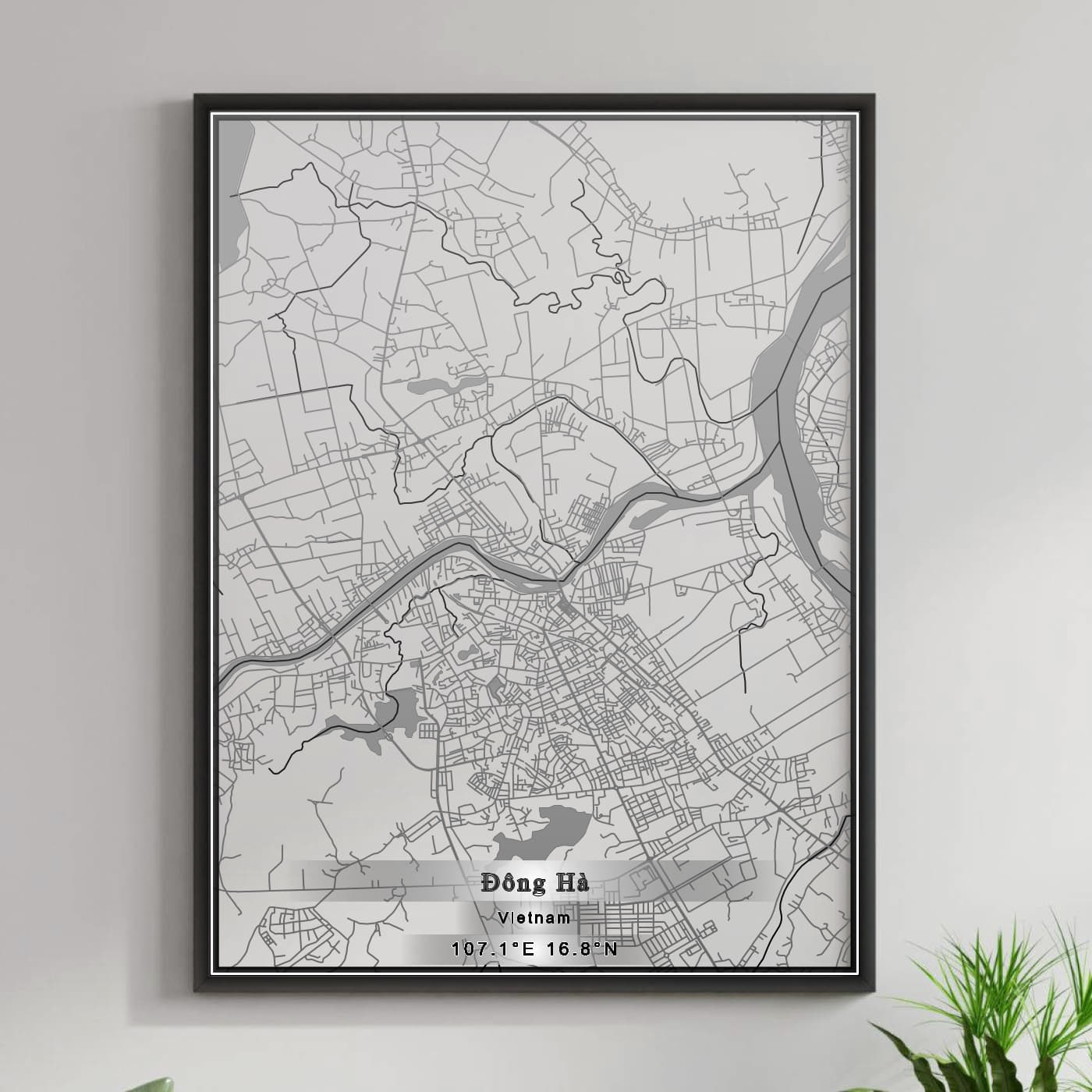 ROAD MAP OF DONG HA, VIETNAM BY MAPBAKES