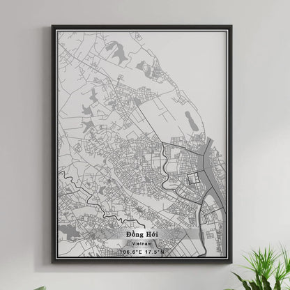 ROAD MAP OF DONG HOI, VIETNAM BY MAPBAKES