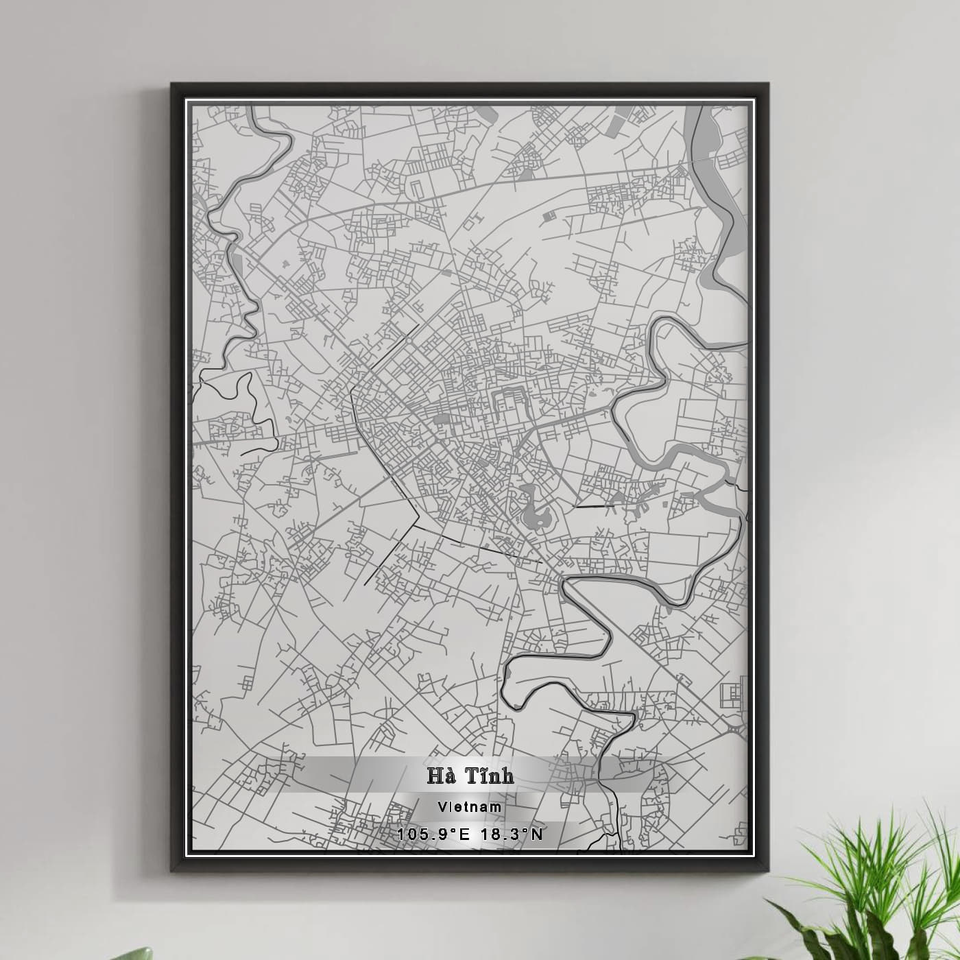 ROAD MAP OF HA TINH, VIETNAM BY MAPBAKES