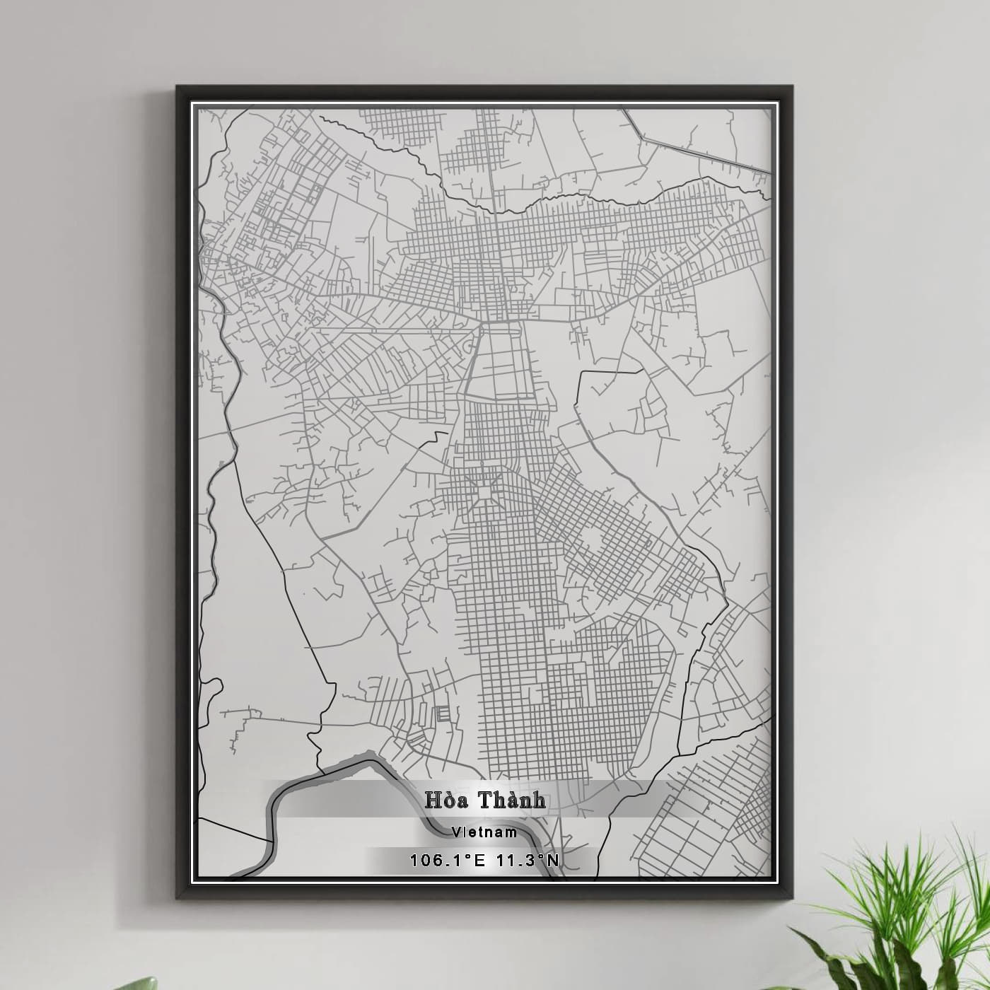 ROAD MAP OF HOA THANH, VIETNAM BY MAPBAKES