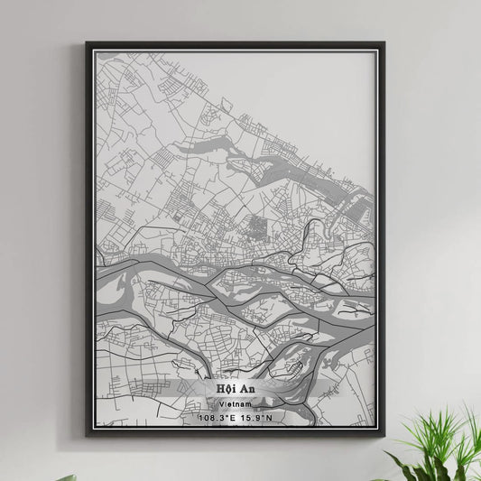 ROAD MAP OF HOI AN, VIETNAM BY MAPBAKES