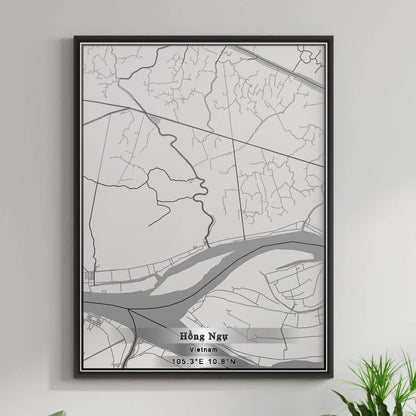 ROAD MAP OF HONG NGU, VIETNAM BY MAPBAKES