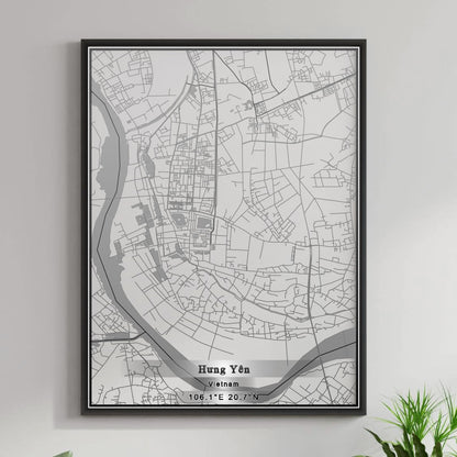 ROAD MAP OF HUNG YEN, VIETNAM BY MAPBAKES