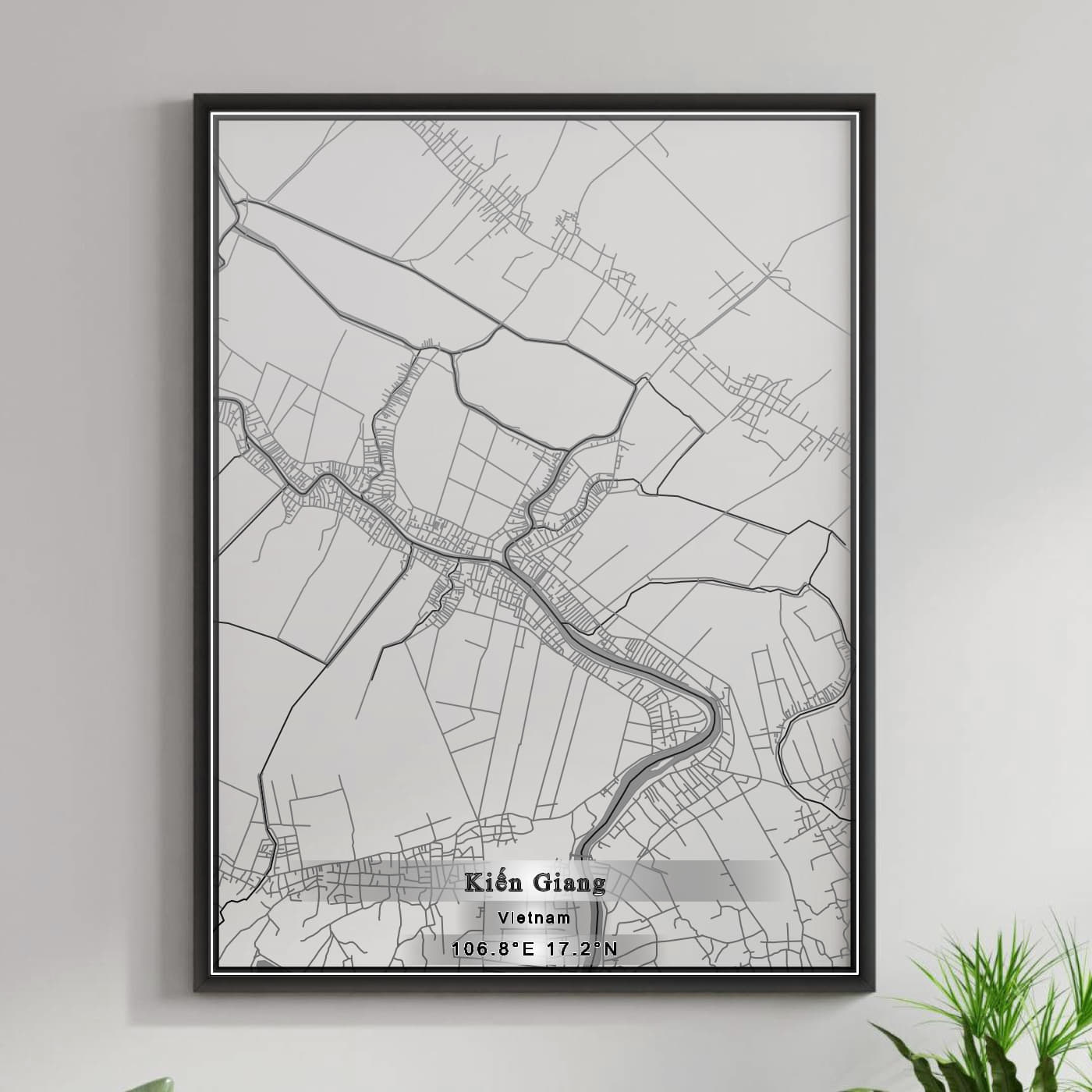 ROAD MAP OF KIEN GIANG, VIETNAM BY MAPBAKES