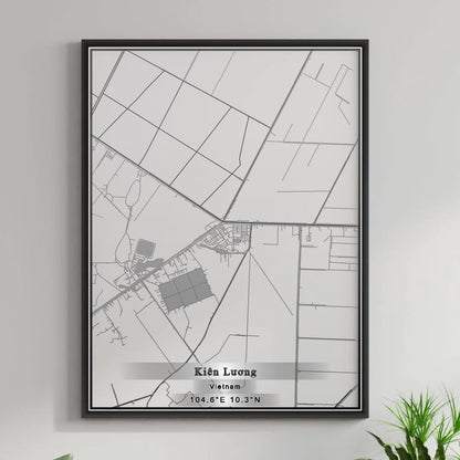 ROAD MAP OF KIEN LUONG, VIETNAM BY MAPBAKES