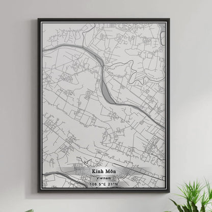 ROAD MAP OF KINH MON, VIETNAM BY MAPBAKES