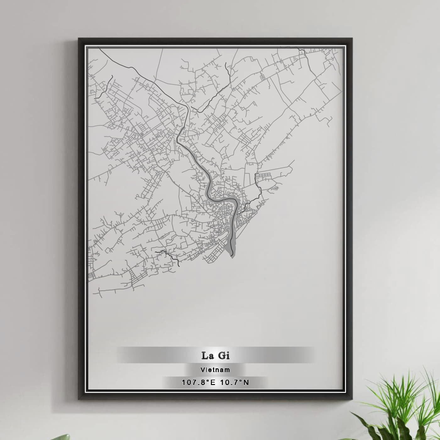 ROAD MAP OF LA GI, VIETNAM BY MAPBAKES