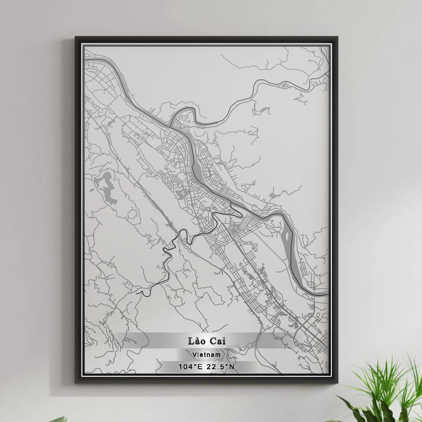 ROAD MAP OF LAO CAI, VIETNAM BY MAPBAKES