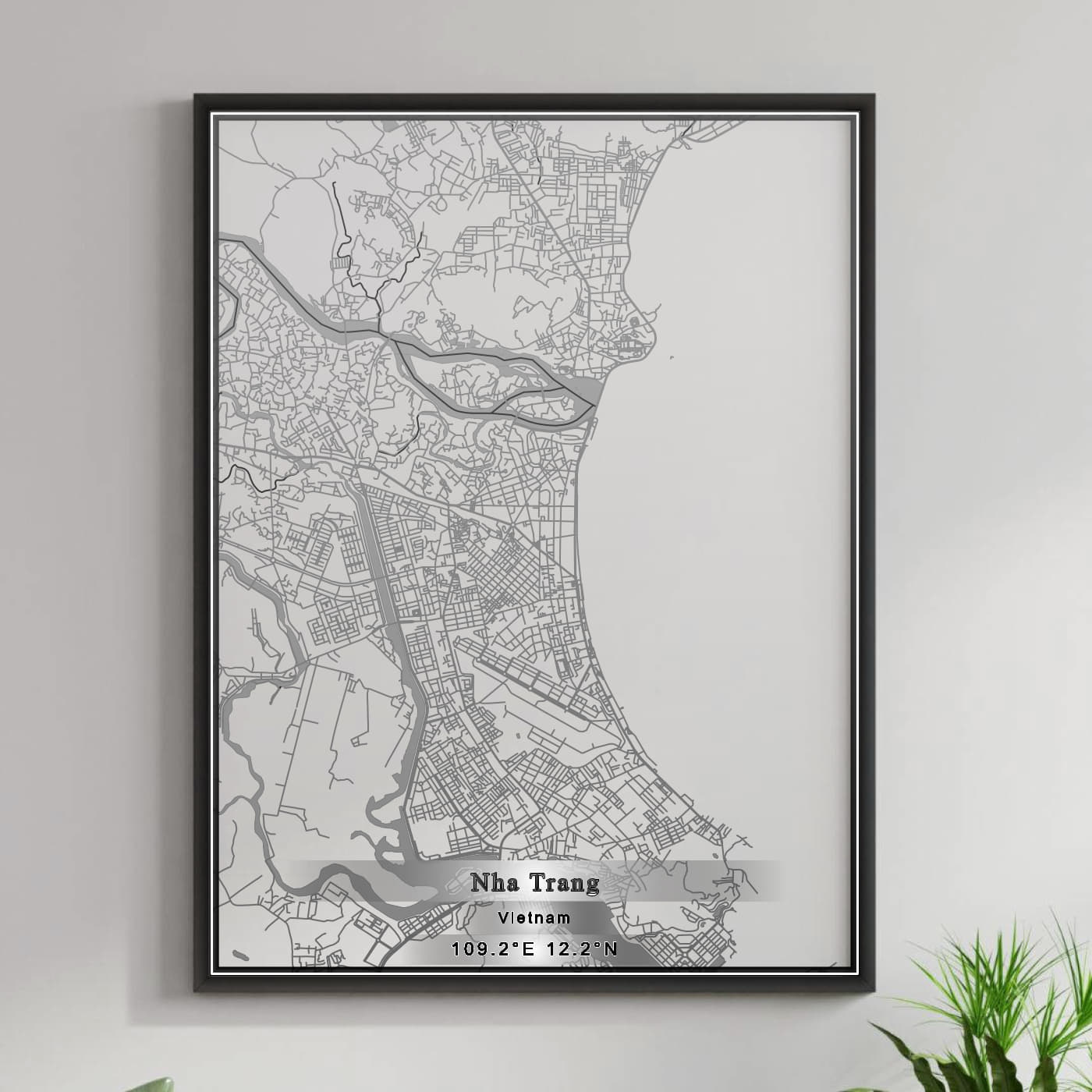 ROAD MAP OF NHA TRANG, VIETNAM BY MAPBAKES