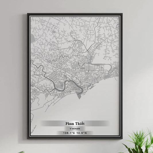 ROAD MAP OF PHAN THIET, VIETNAM BY MAPBAKES