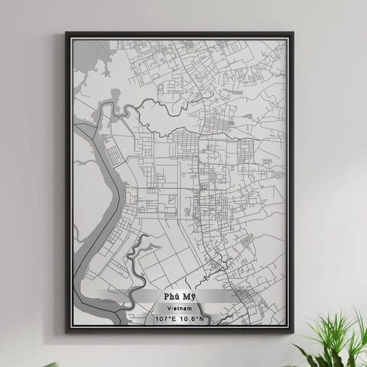 ROAD MAP OF PHU MY, VIETNAM BY MAPBAKES