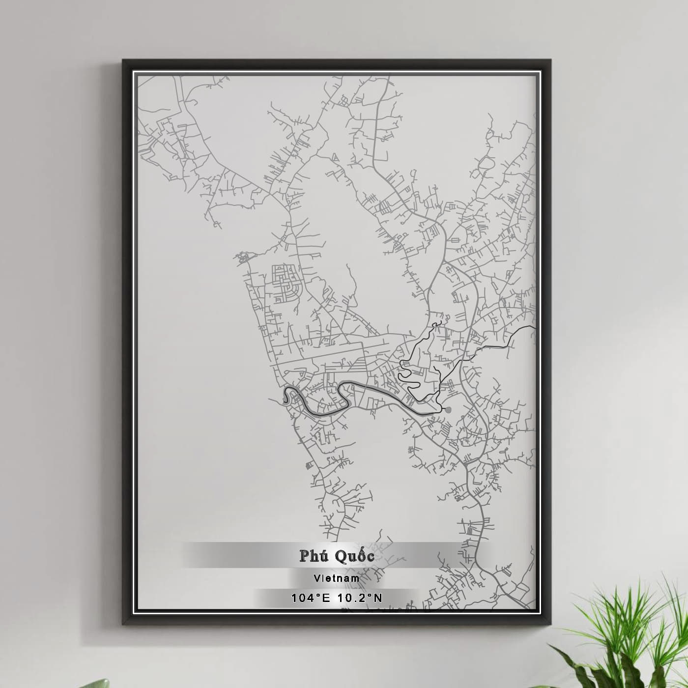 ROAD MAP OF PHU QUOC, VIETNAM BY MAPBAKES