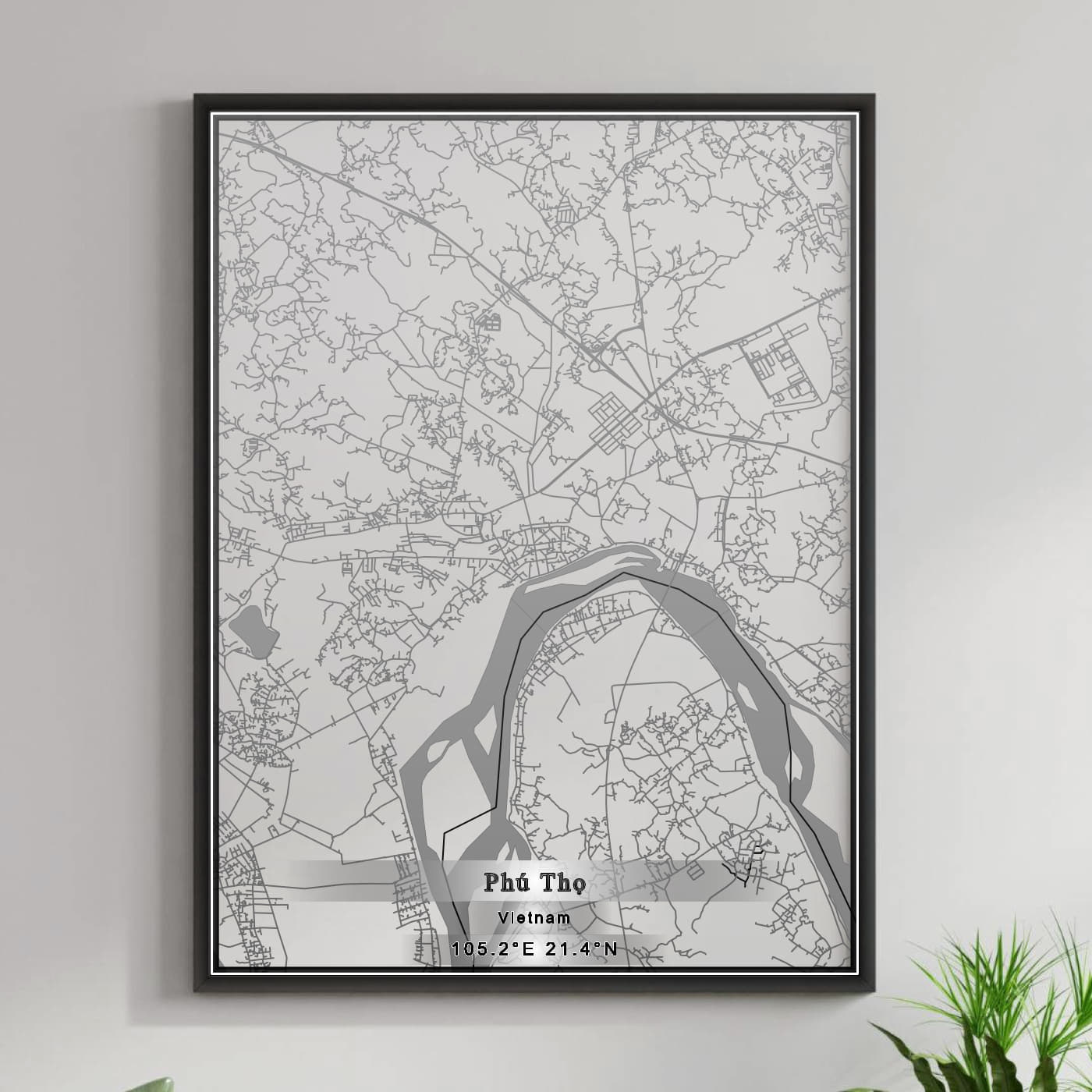 ROAD MAP OF PHU THO, VIETNAM BY MAPBAKES