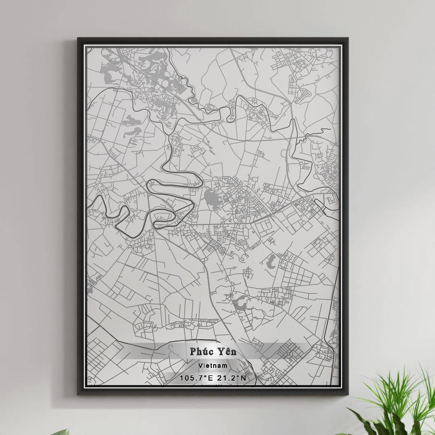 ROAD MAP OF PHUC YEN, VIETNAM BY MAPBAKES