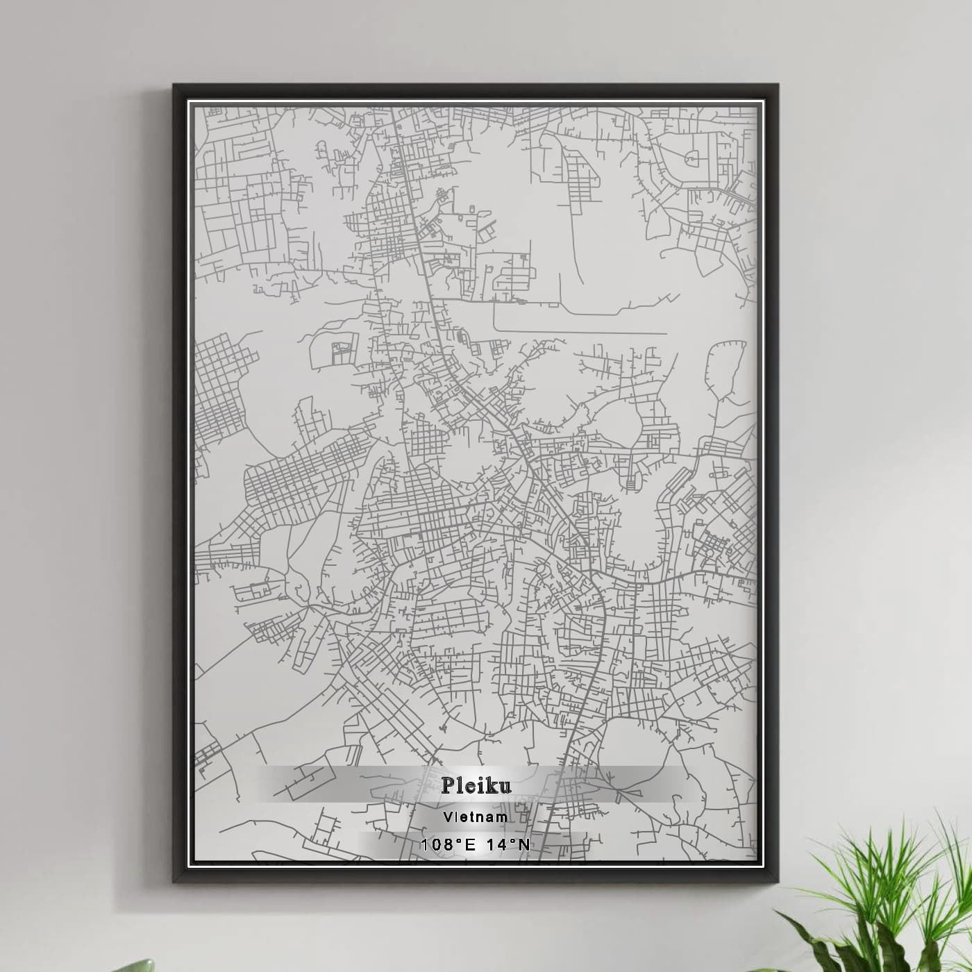 ROAD MAP OF PLEIKU, VIETNAM BY MAPBAKES