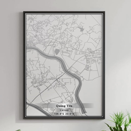 ROAD MAP OF QUANG YEN, VIETNAM BY MAPBAKES